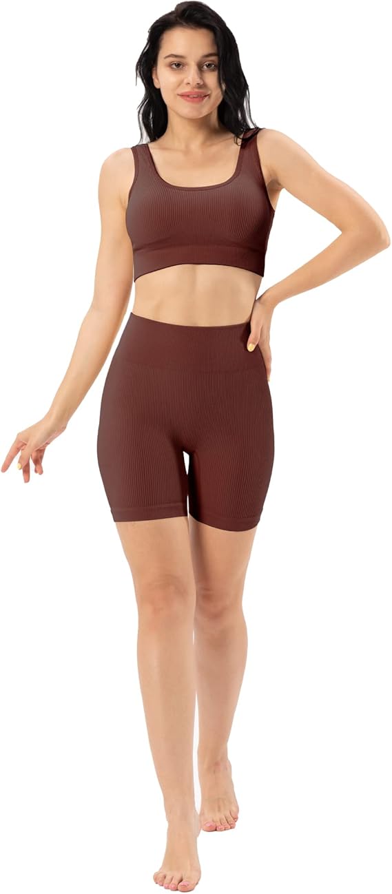 Amazon Co Jp ヨガウェア レディース 上下セット人気 セットアップ スポーツウェア スポーツタイツ ジムジムウェア ランニングウェア スポーツブラ レギンス 厚手 5色 ファッション Amazon Co Jp ヨガウェア レディース 上下セット人気 セットアップ スポーツウェア スポーツタイツ ジムジムウェア ランニングウェア スポーツブラ レギンス 厚手 5色 ファッション