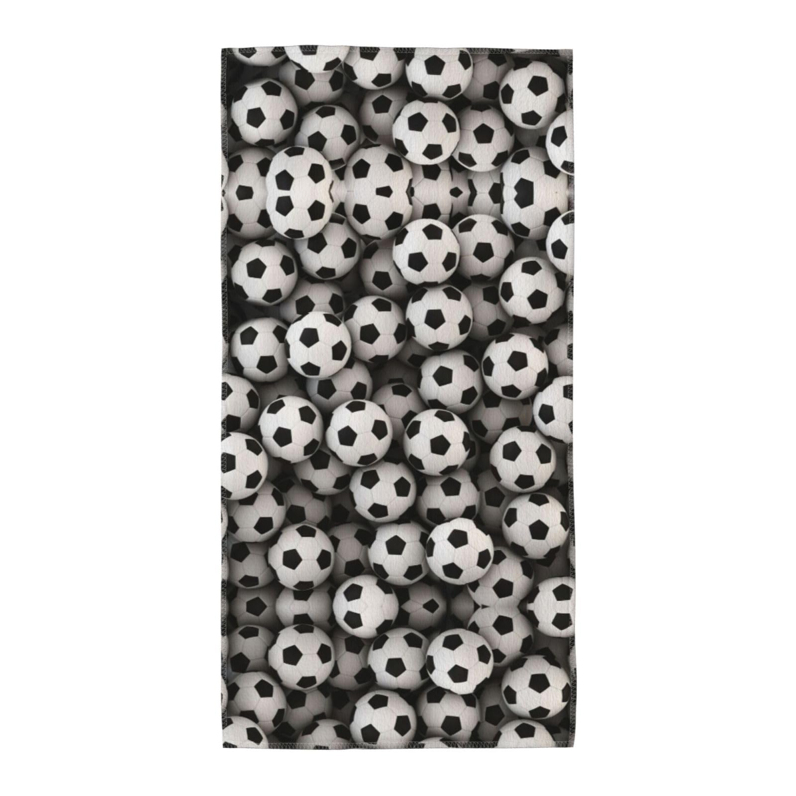 WYCZHY Soccer Sea Printed Quick Dry Beach Towel For Camping Travel Vacation