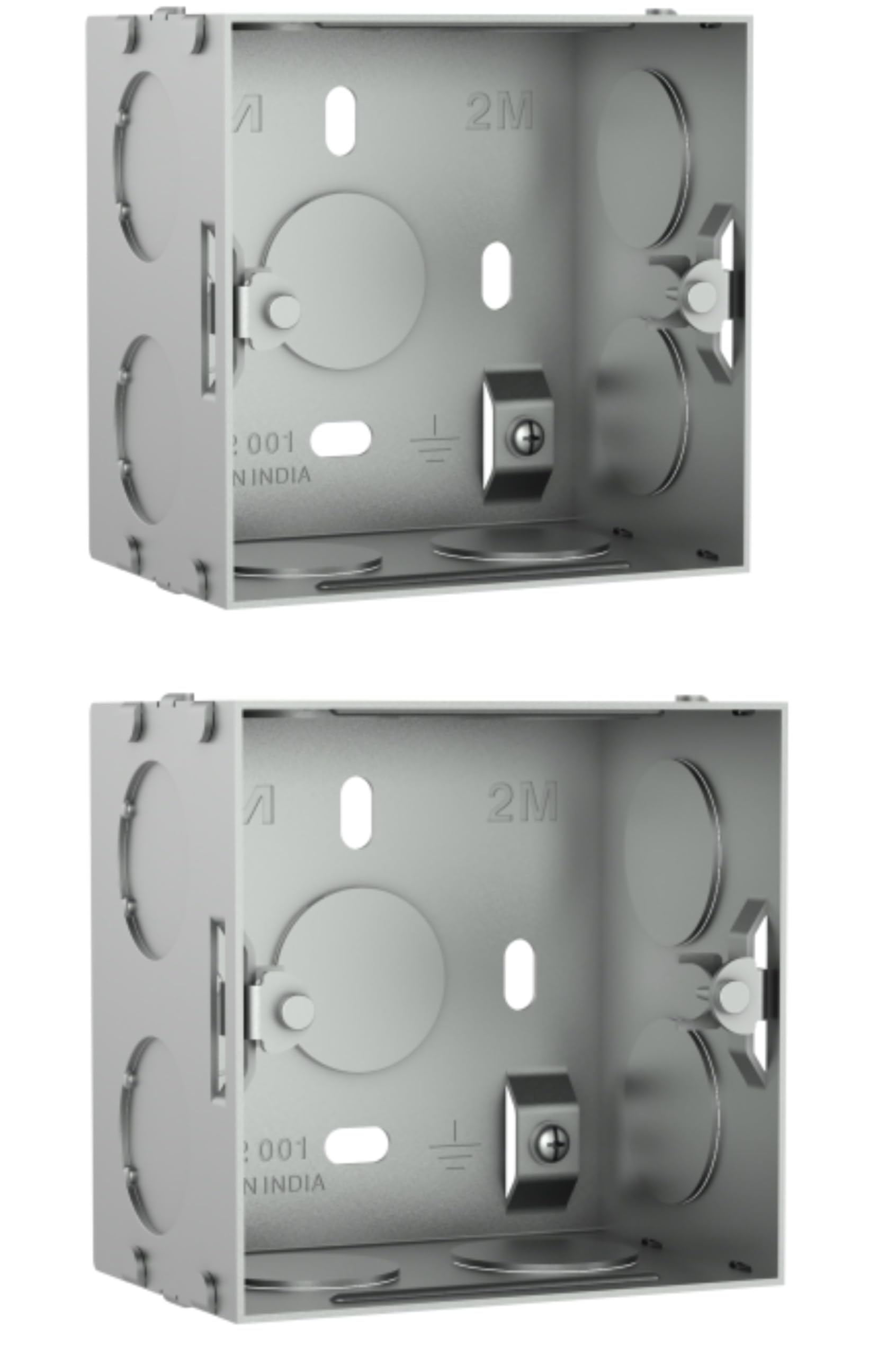 GM Metal/GI Concealed 2M Box (CM 02001) – Heavy Duty Electrical Modular Concealed Box for Switches & Sockets (2)-picture-22