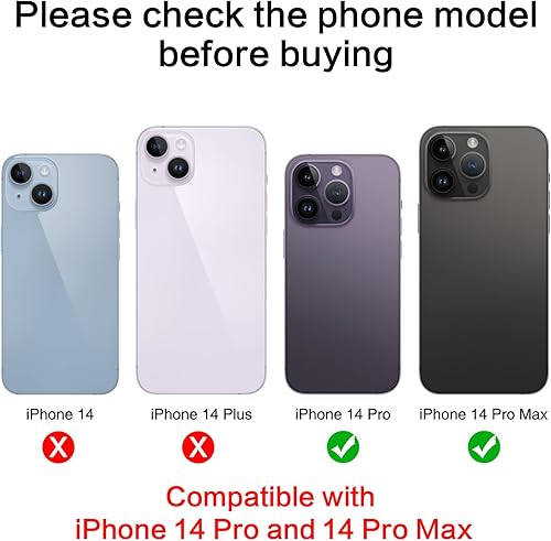 Miniatura 2 de ASDAWN Reemplazo de lente de vidrio para cámara trasera para iPhone 14 Pro Max de 6.7 pulgadas con adhesivo preinstalado, kit de lente de vidrio