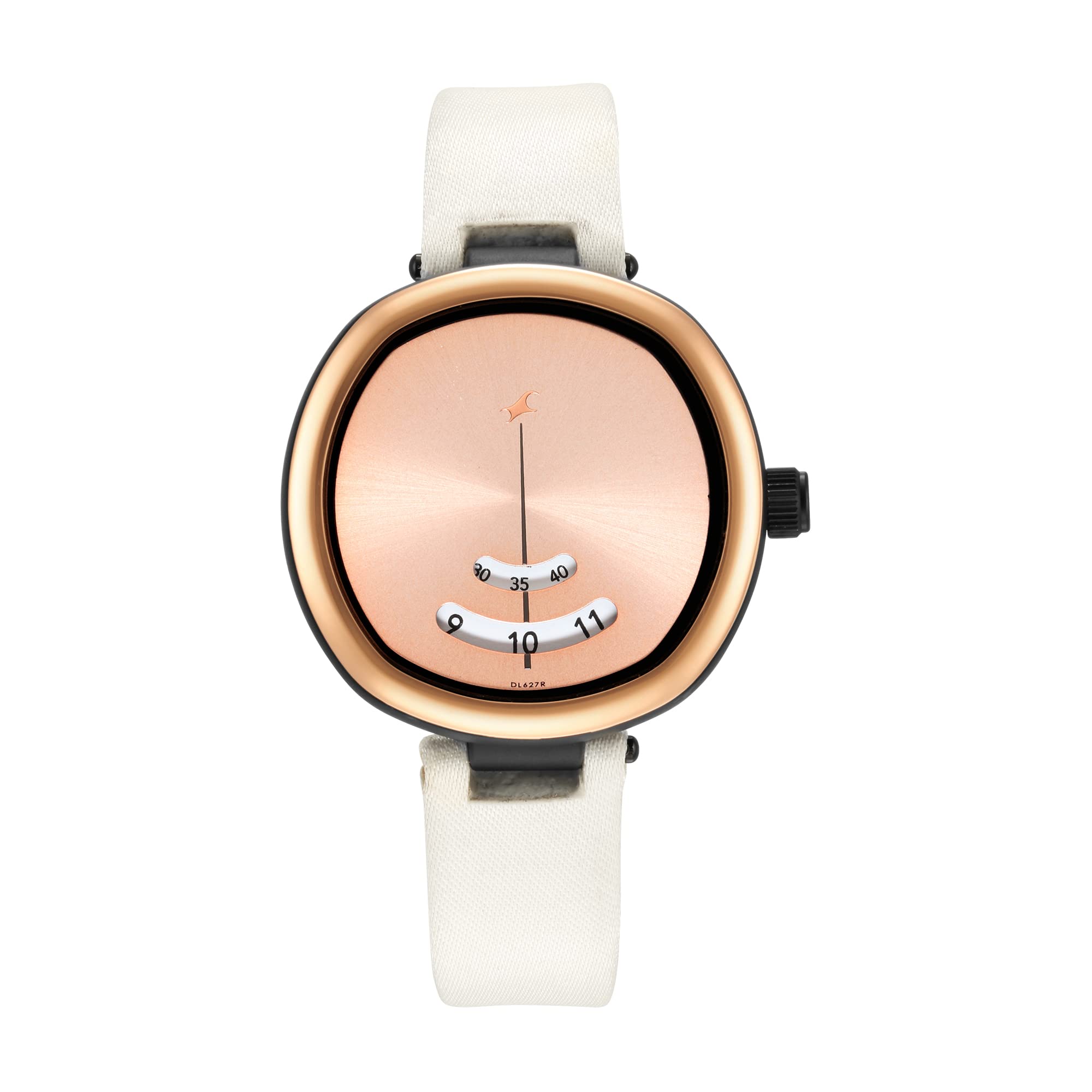 Fastrack Revibe Quartz Analog Rose Gold Dial Fabric Strap Watch for Girls-6253PF01 (B09KXVL57Y) Amazon Price History, Amazon Price Tracker