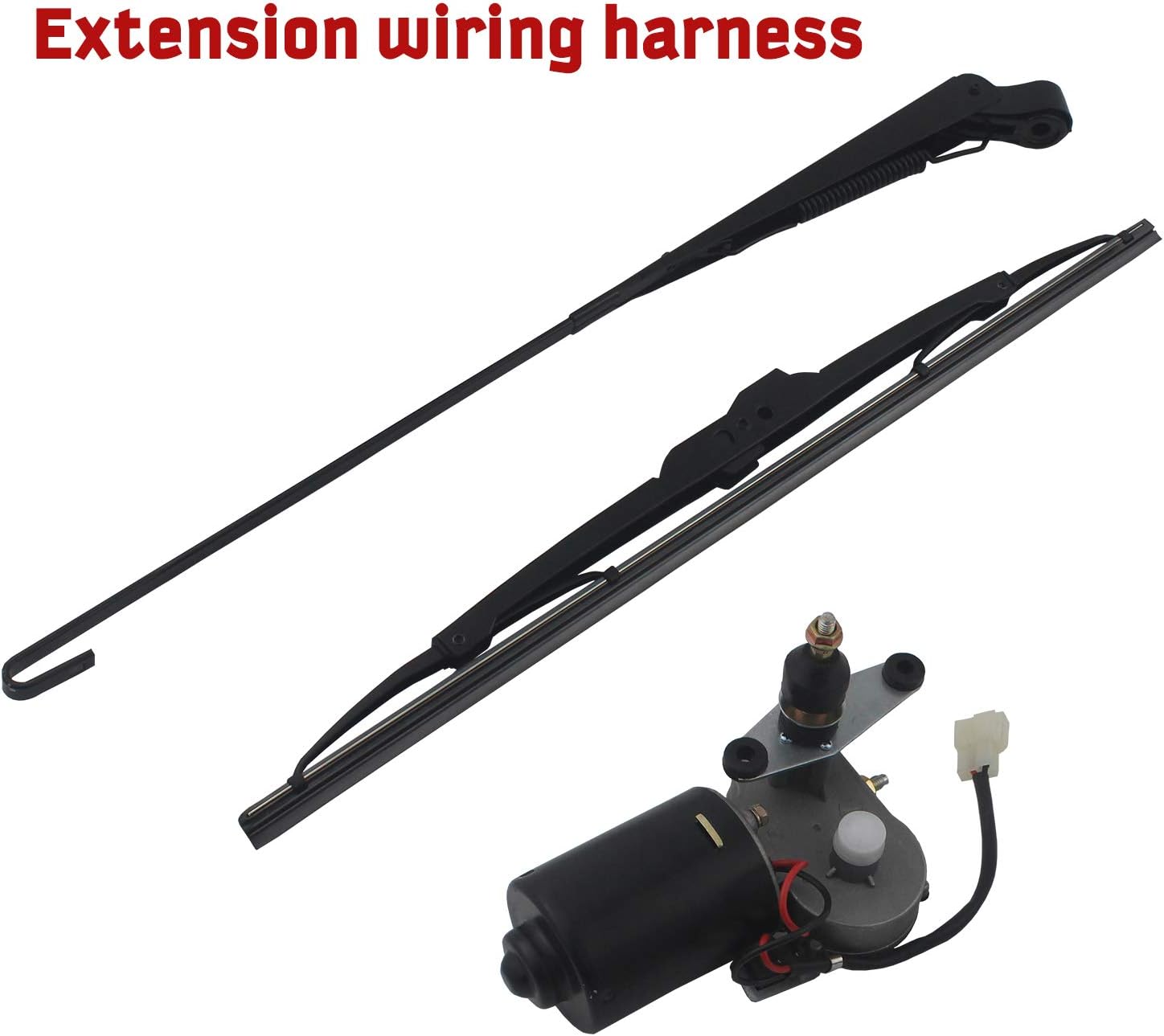 LINGDA UTV Electric Windshield Wiper Motor Kit 12V for
