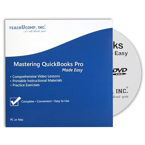Learn QuickBooks Desktop Pro 2019 DVD-ROM Training Tutorial Course- Video Lessons, Printable Instruction Manual, Quiz, Final Exam and Certificate of Completion