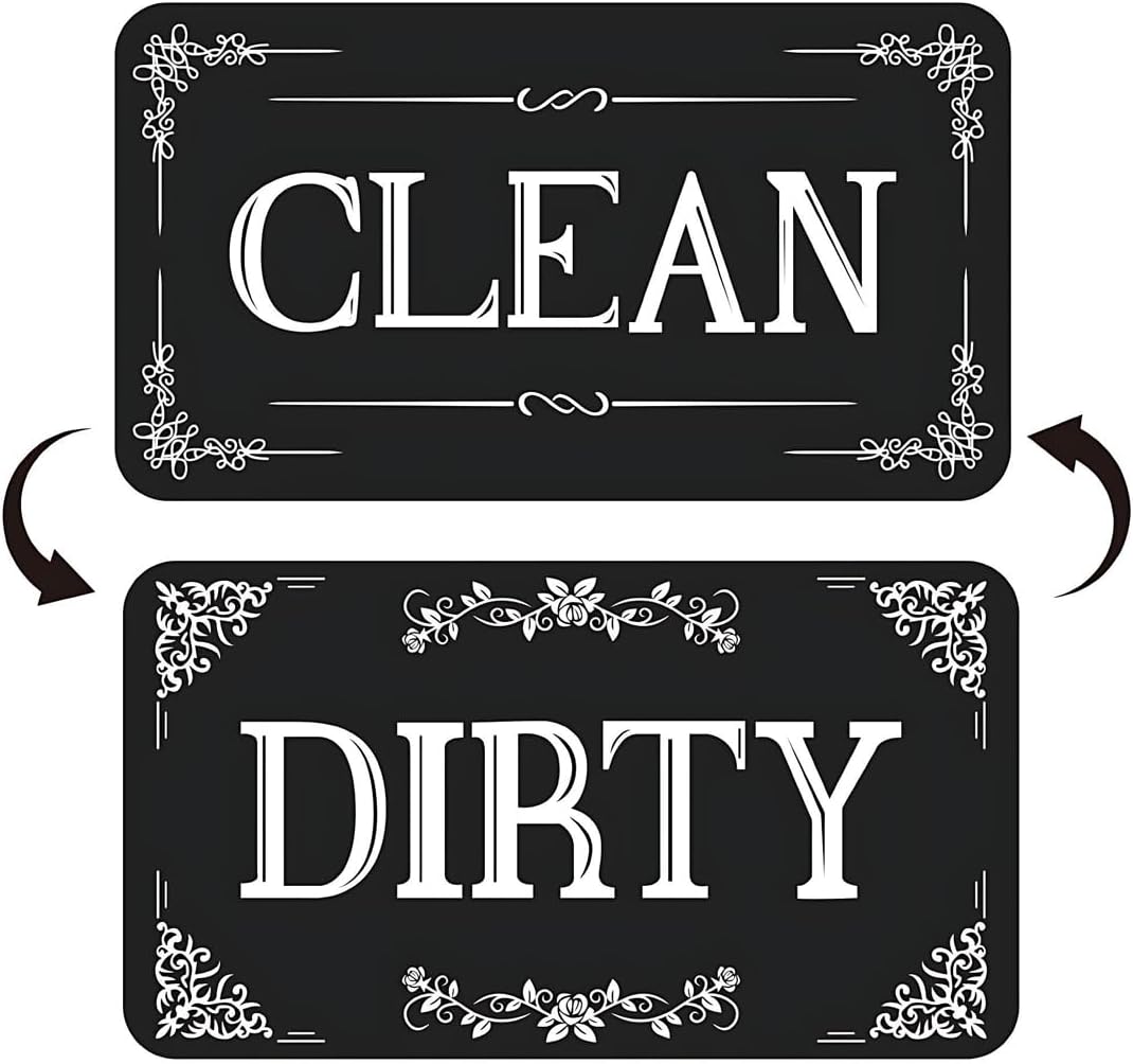 Appliance Status Indicator - Easy-to-Read Sliding Sign for Cleaning Cycle