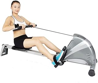 MGIZLJJ Rowing Machines, Rowing Machine Rower Folding Rowing Machine Home Fitness Equipment Rowing Machine Rowing Exercise Machine (Color : Gray, Size : 178x49x46cm)
