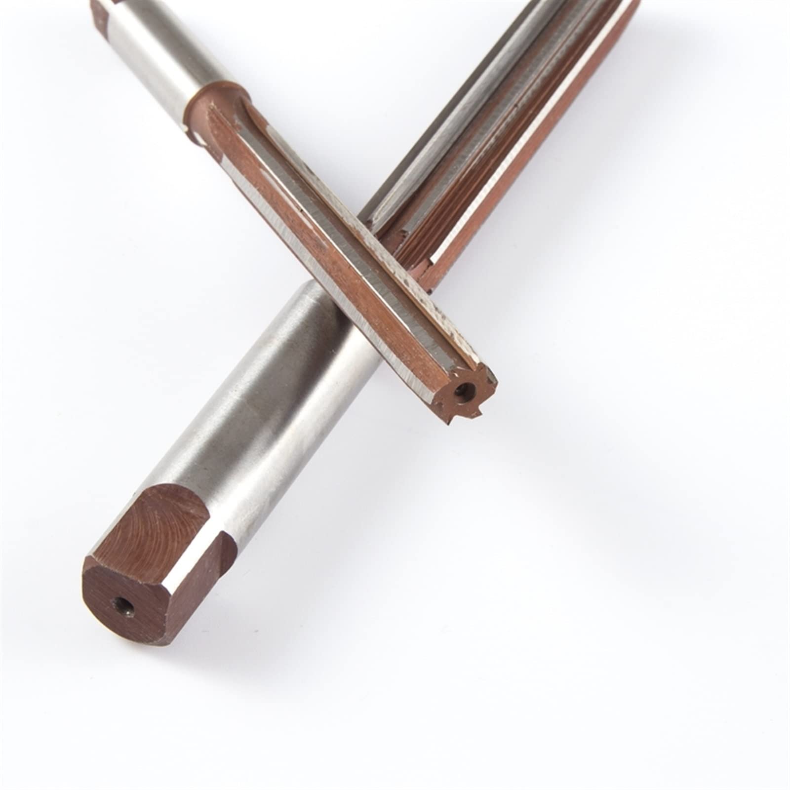 Escariador de mano fresas de máquina de torno, Juego de 5 escariadores manuales de mango recto, 4 mm, 5 mm, 6 mm, 8 mm, 10 mm, H7, 6 flautas for corte de herramientas de metal.(H8)