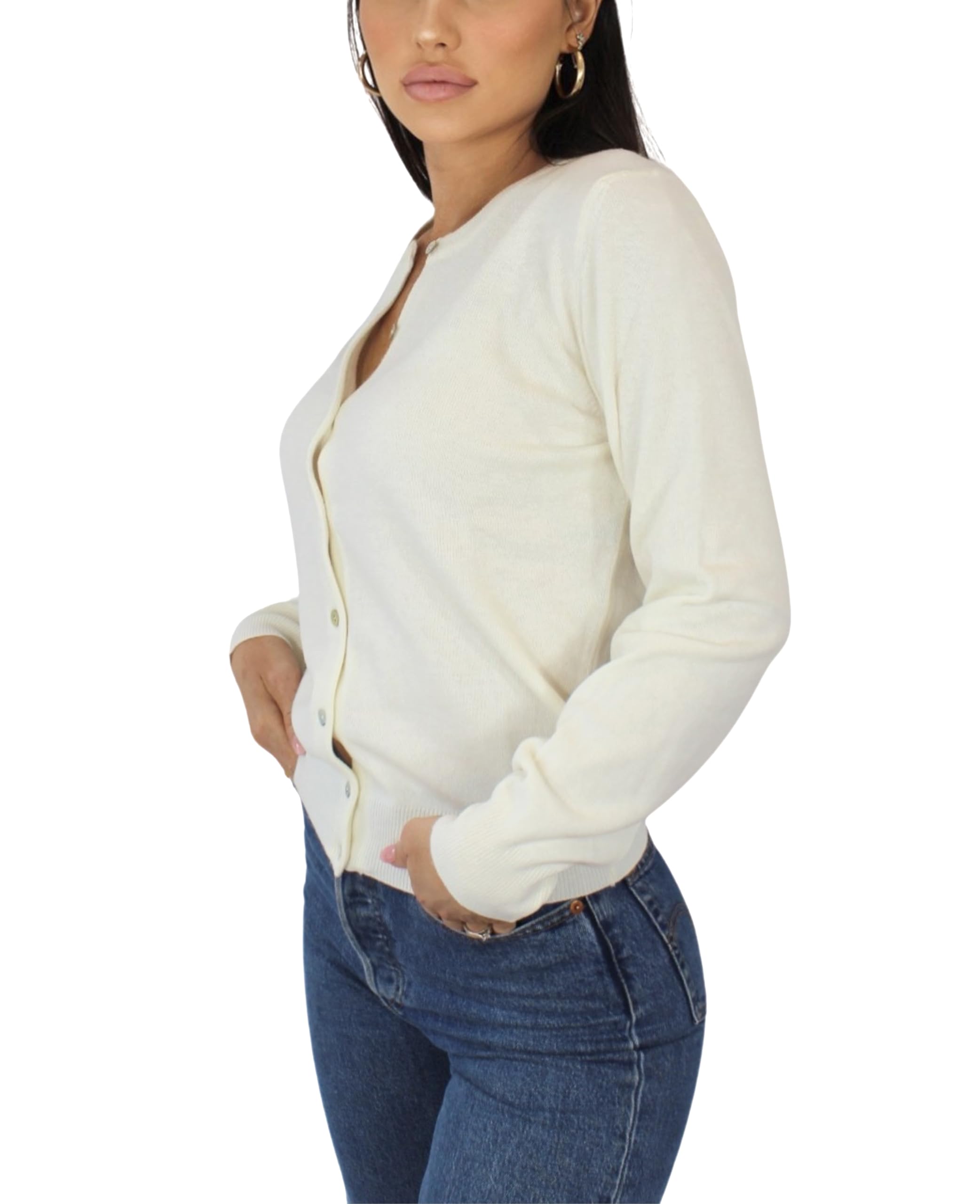 Win's Gilet en Cachemire pour Femme - Fabriqué en Italie
