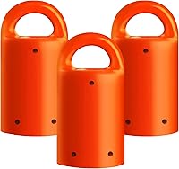 MagnetPal Magnetic Wall Stud Finder - Powerful Rare Earth Magnet for Drywall Wood Stud Detection, Easy Tool (3 Pack, Orange)