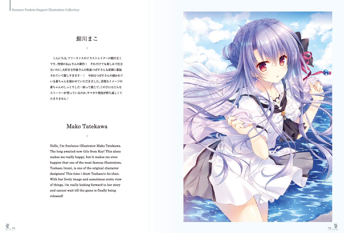 Summer Pockets　画集　アートワークスブック Amazon.co.jp: Summer Pockets Introduction Art Book (VISUAL