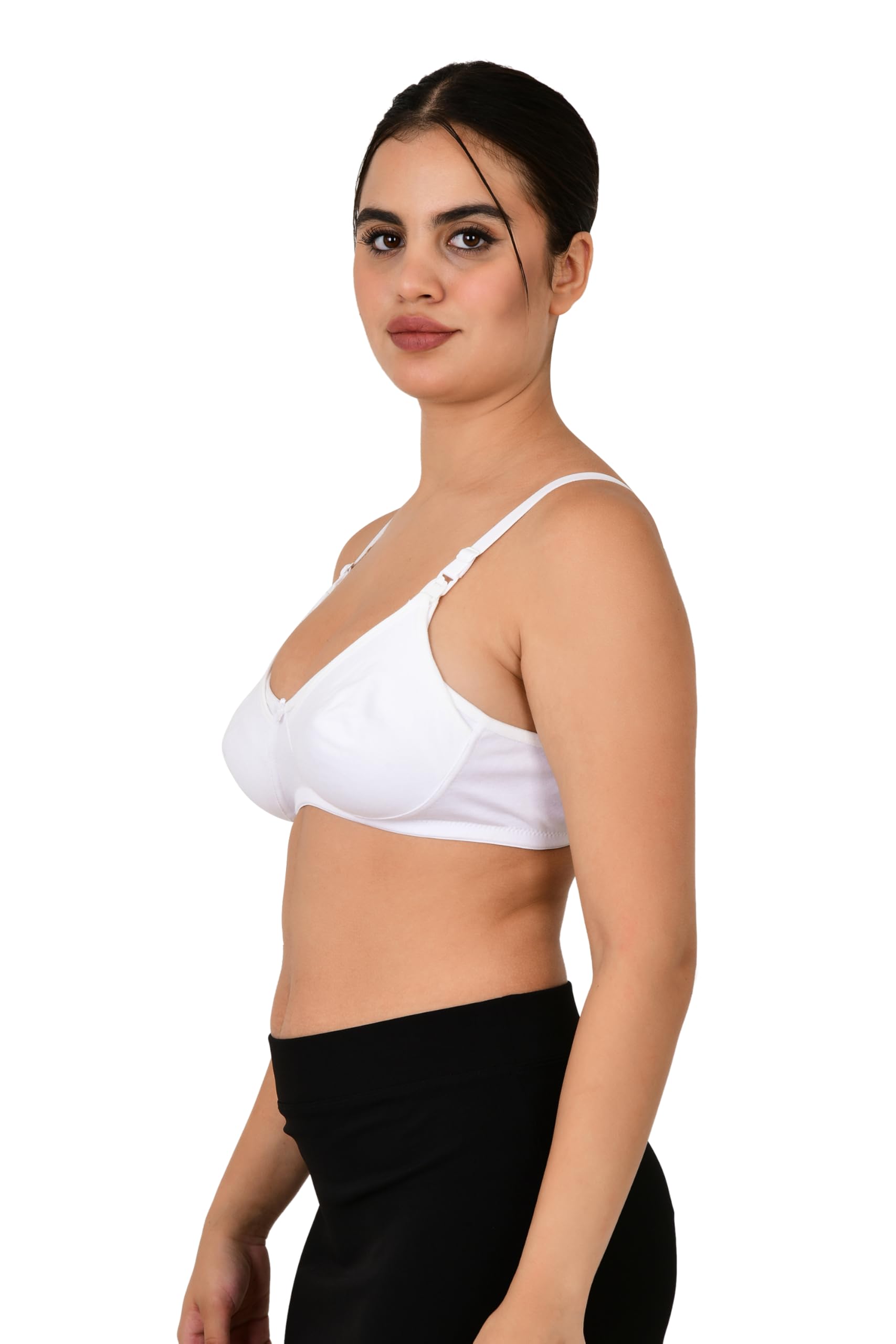 gobles Women's Cotton Full Cup Non-Wired & Non-Padded Feeding Bra | Nursing Bra (White, Size-34)-picture-54