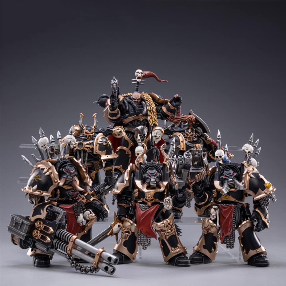 Pipigirl JoyToy 40K Genuine License 1/18 Soldier Action Figures, 4inch Army Military Extreme Warrior Models Kits(Pmaris Space Marines Black Templars) — view 14