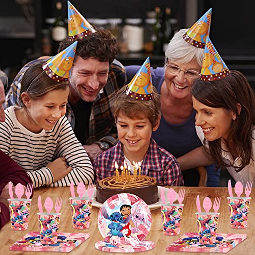 BESTZY Lilo & Stitch Stoviglie per Feste