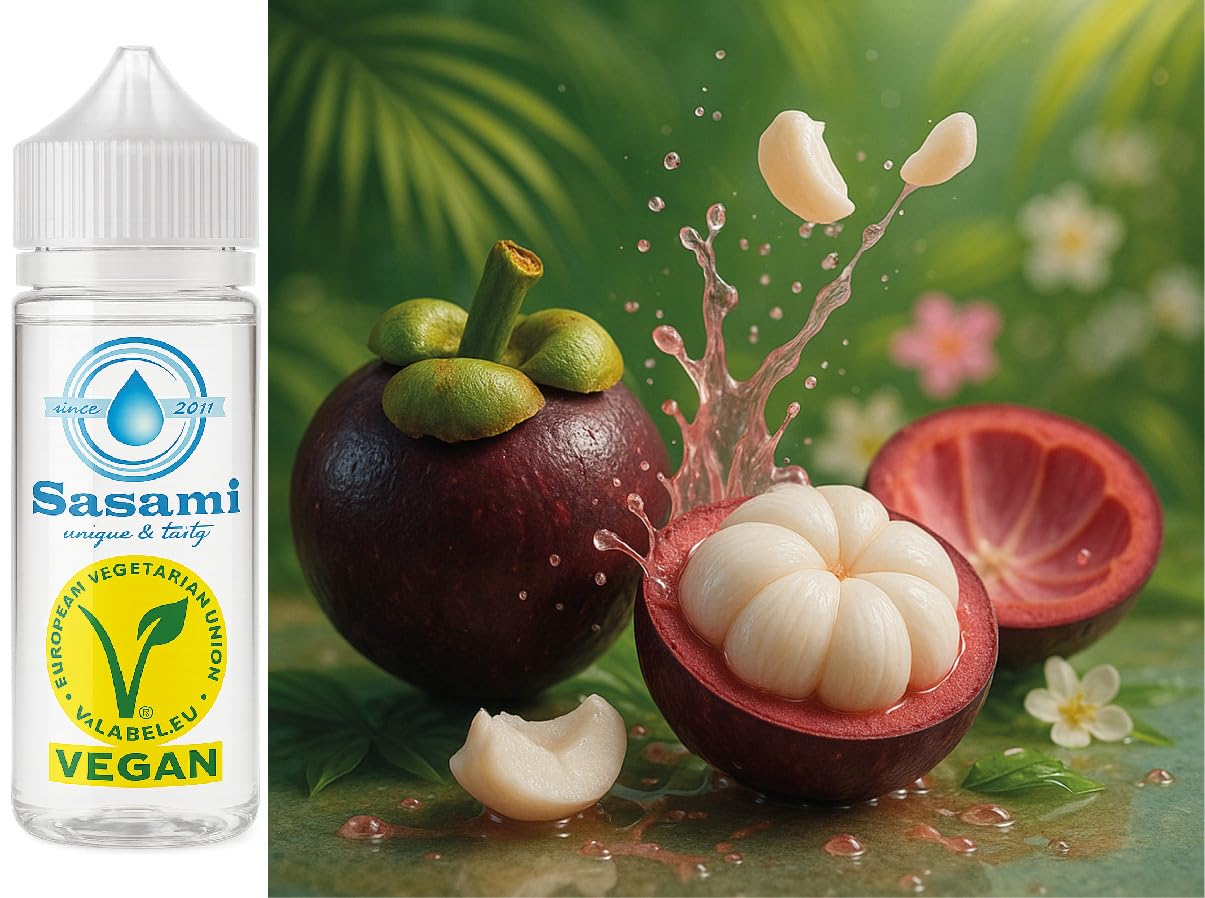 Aroma concentrado de mangostán vegano Sasami en formato de 100ml 8