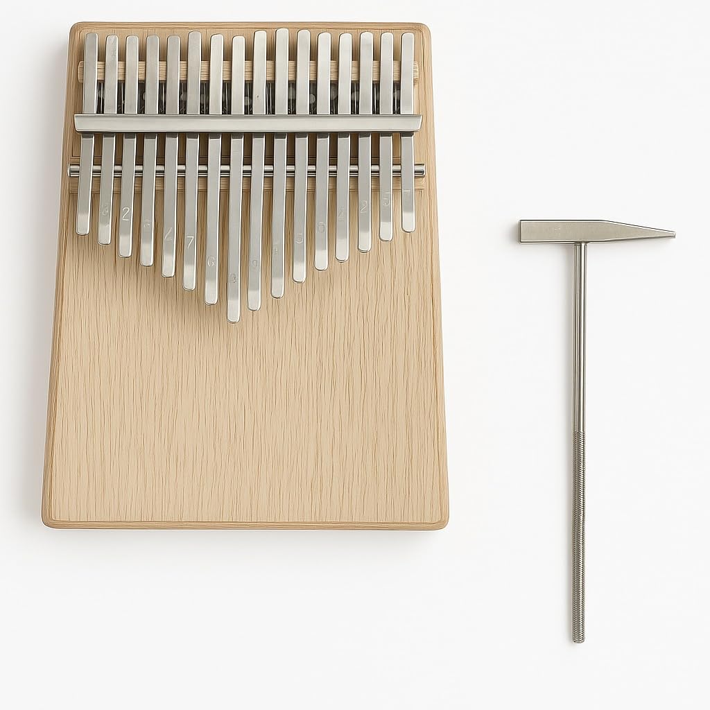 SM Sai Musicals Kalimba 17 Keys Thumb Piano, Easy to Learn Portable Musical Instrument Gifts for Kids Adult Beginners with Tuning Hammer and Study Instruction. Known as Mbira, Wood Finger Piano Cream-picture-26