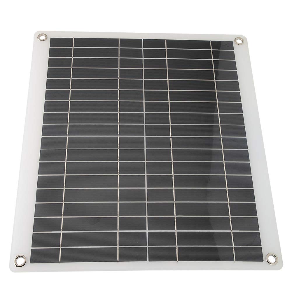 Solarpanel, Tragbar, Flexibel, Polykristallines Solar-Ladeboard, 25 W, 18 V, Dual-USB, DC12V-Ausgang, Leichtes Design für Camping, Wohnmobil, Boot, Reisen, Outdoor-Einsatz
