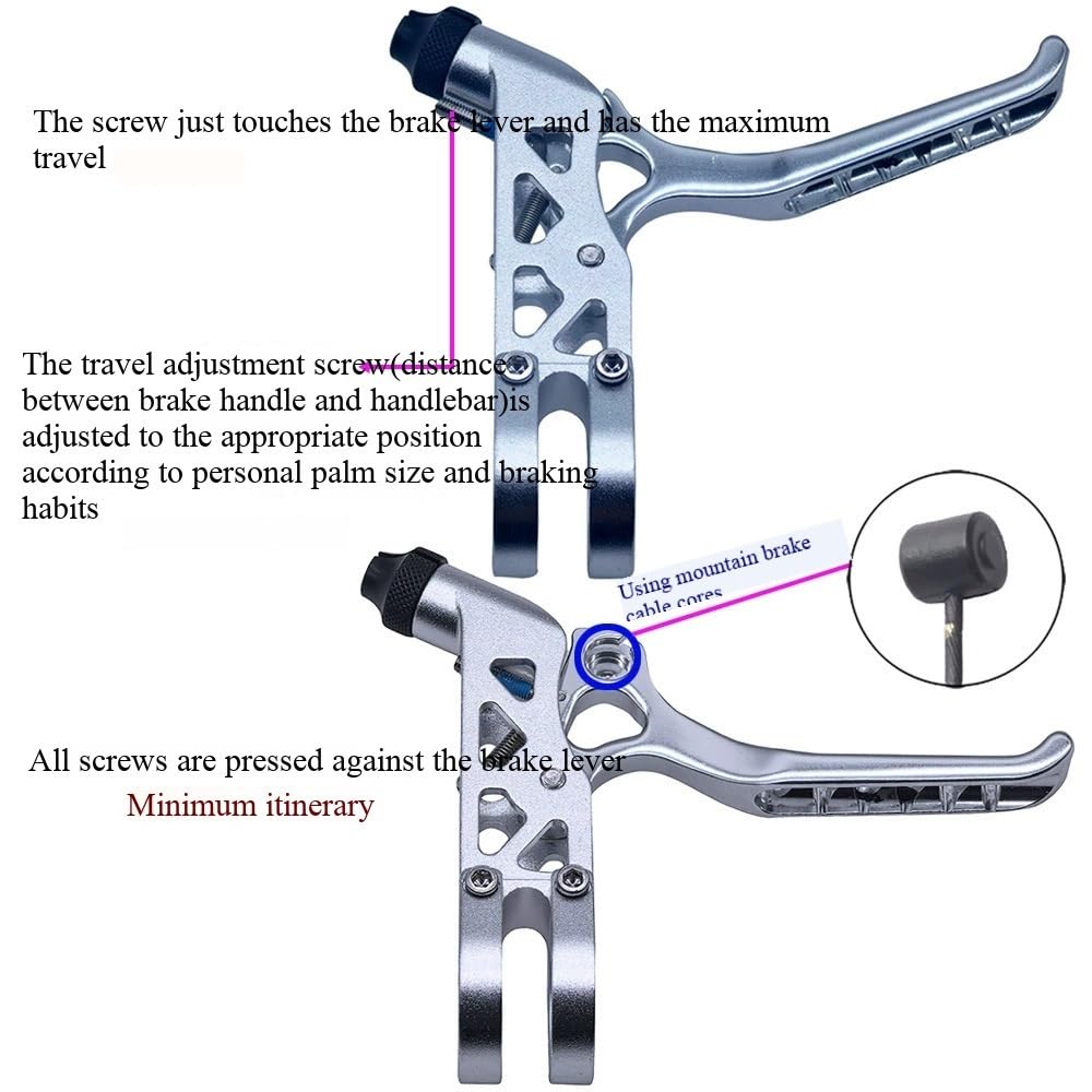 Dźwignia hamulca przeznaczona do roweru Pasuje do Brompton Pasuje do roweru składanego Dahon Ze stopu aluminium, pusta, lekka Bęben HamulACcowy Rowerowy