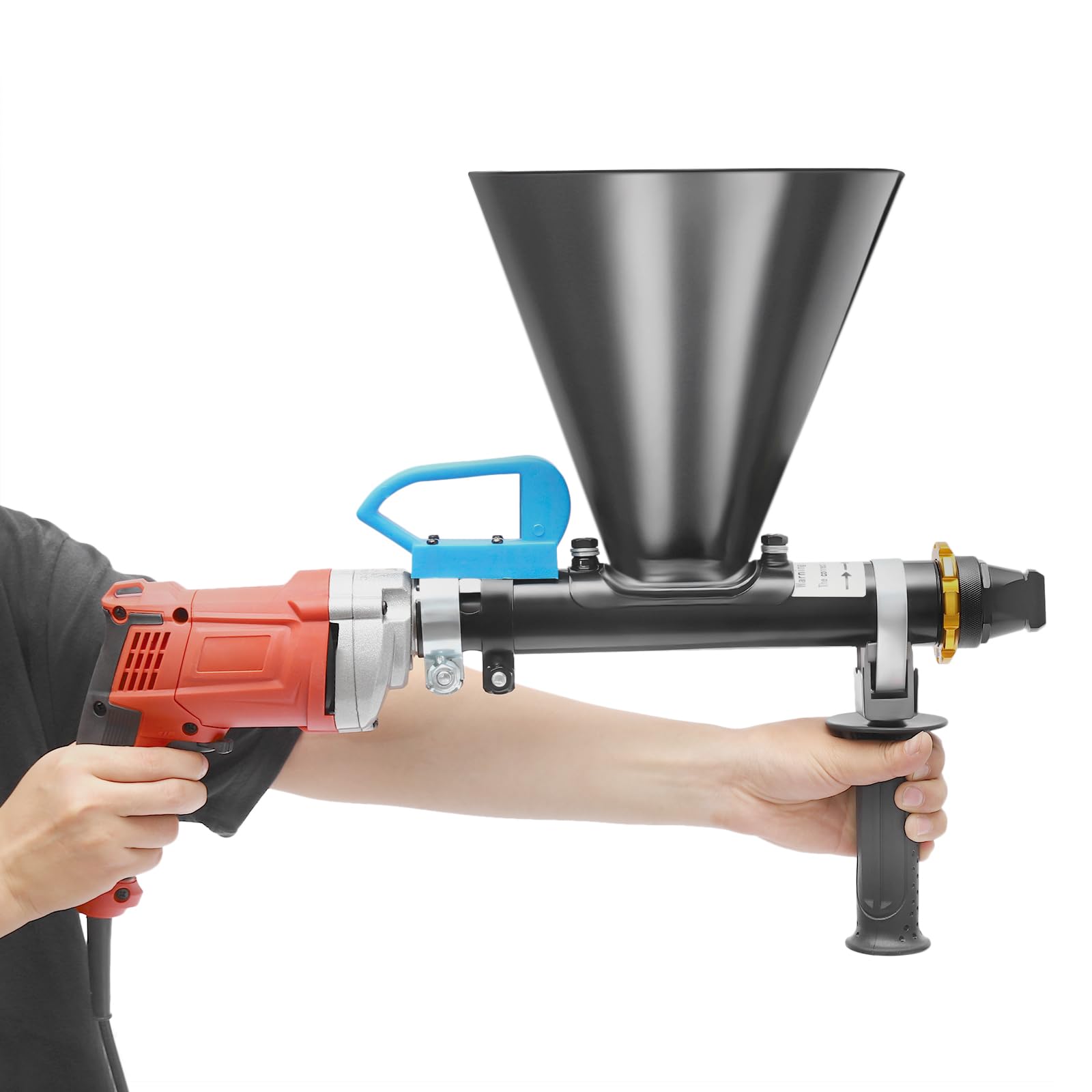 Pistola de lechada de 220 V, prensa de mortero, 700 W, pistola para juntas de cemento, pistola de mortero, bomba de mortero, bomba de mortero, 2 boquillas, accesorios para mortero, jeringa de lechada,