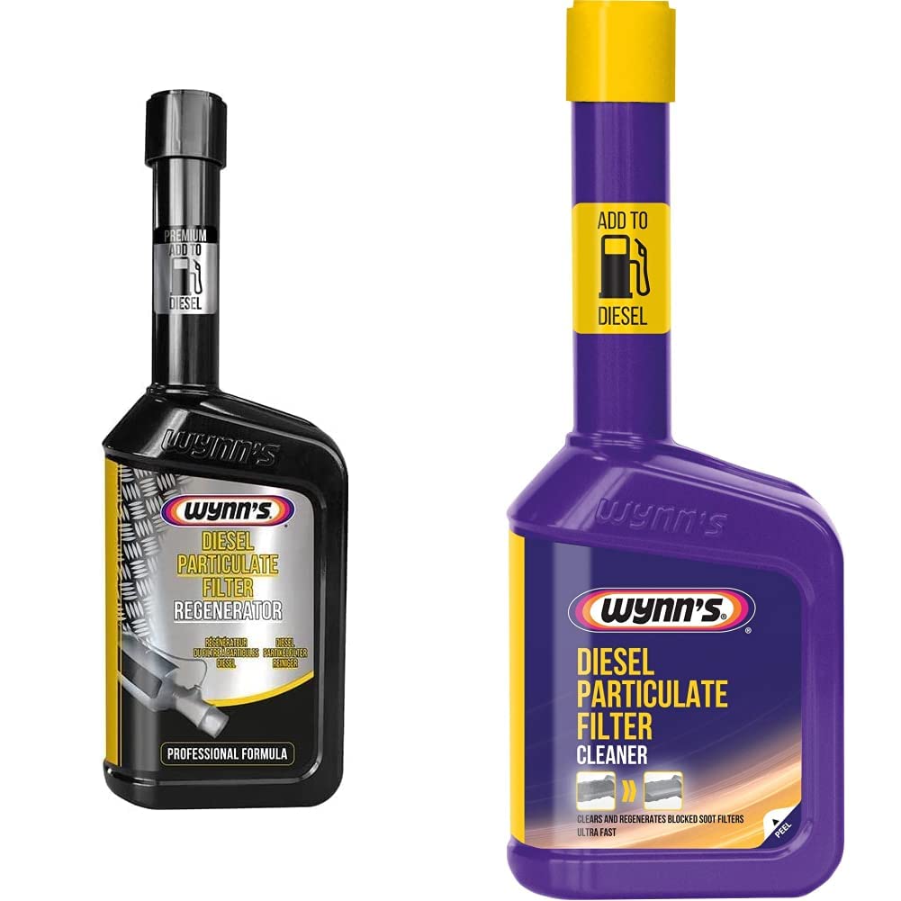 Wynn's 1831073 Professional Formula Diesel Particulate Filter Regenerator & Cleaner DPF Treatment & 28263 Diesel Particulate Filter Cleaner Fuel Additive DPF Regenerator Treatment