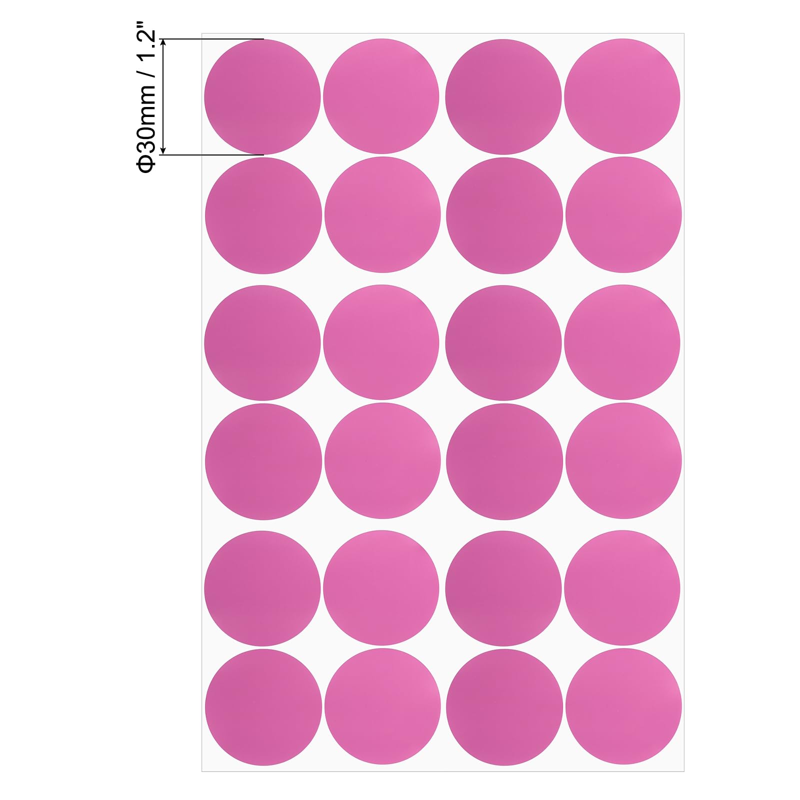 PATIKIL Round Colored Stickers 1.2" - Image 2