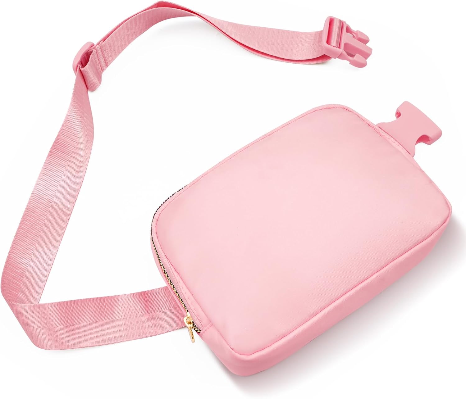 Cross Body Fanny Pack for Women,Fashion Waist Packs Crossbody Bags,Belt Bag with Adjustable Strap - Peach