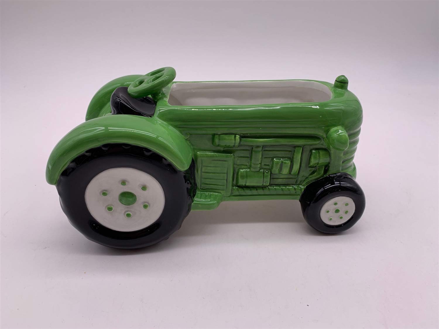 Green Tractor 9" Planter, Multi Color