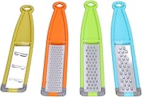 Vista 1 de Stainless Steel Vegetable Zester 4 - in - 1 Cheese Grater & Food Slicer Rustproof Kitchen Grater for Potatoes/Carrots/Cheese Ergonomic Handle
