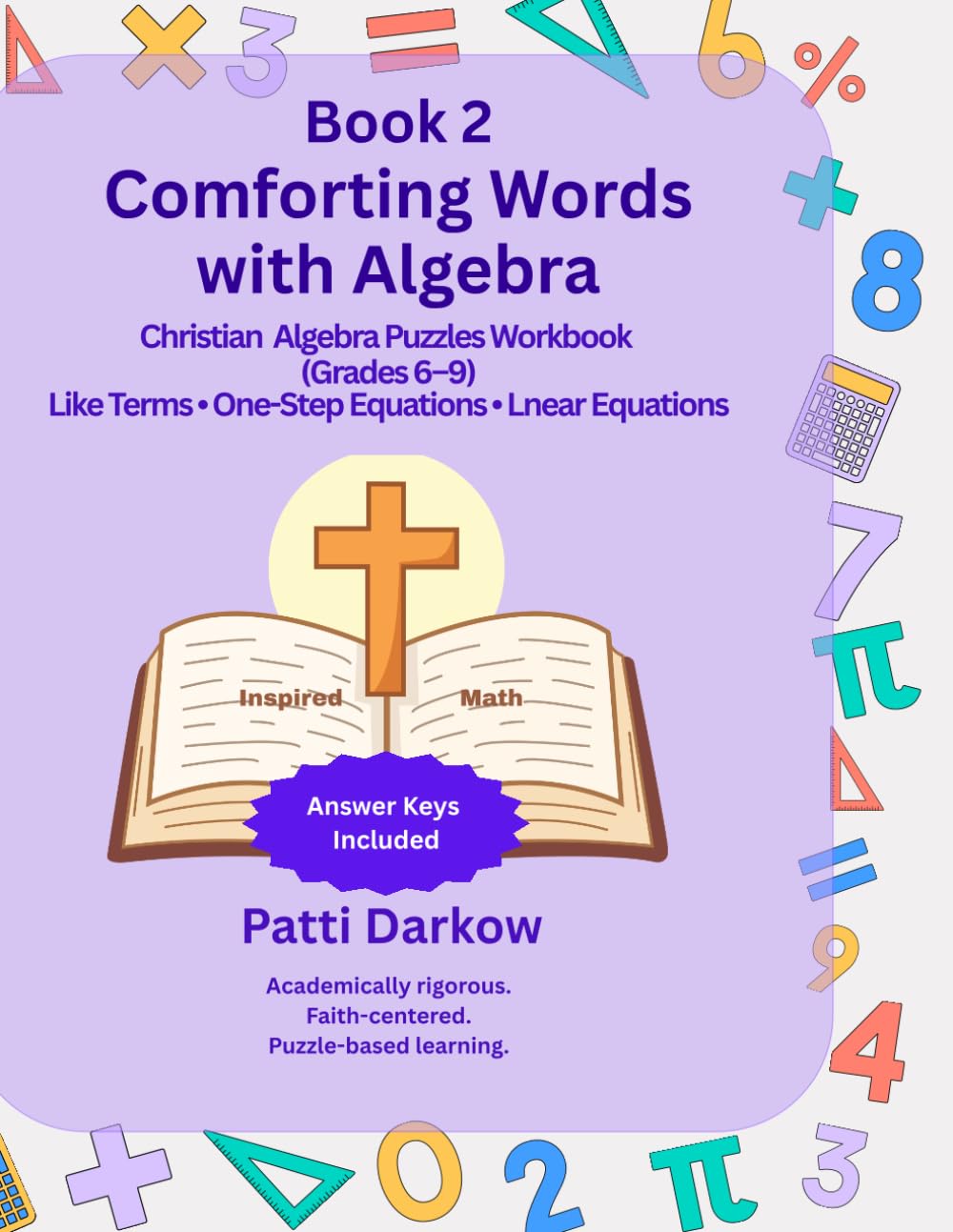 Comforting Words with Algebra: Book 2: Like Terms and Solving Equations