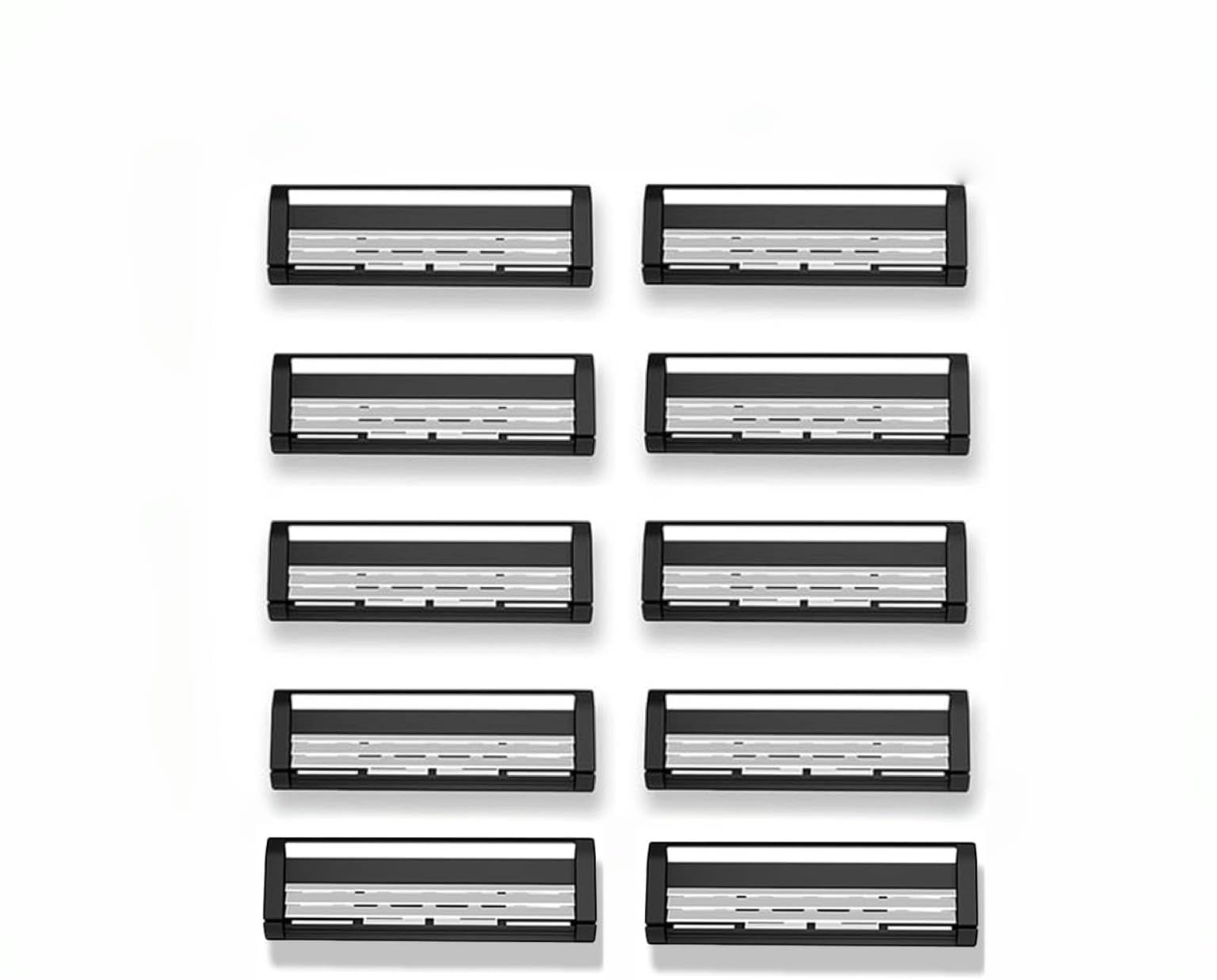 10 Pack Replacement Blades for Back Shaver, Back Shaver Refills for Men, Body Hair Removal Razor Blades, Smooth Shaving Replacement Heads Black-2