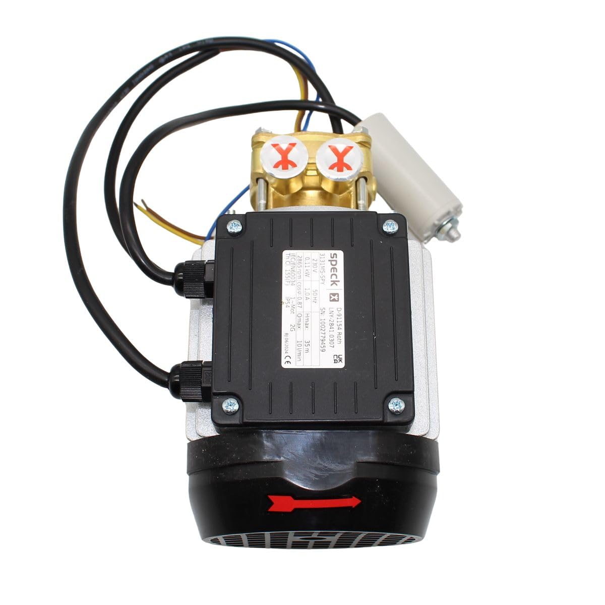 Pompe à eau petite pompe centrifuge en laiton courant alternatif LWS 117 230 V 50 Hz plat LNY2841.0307