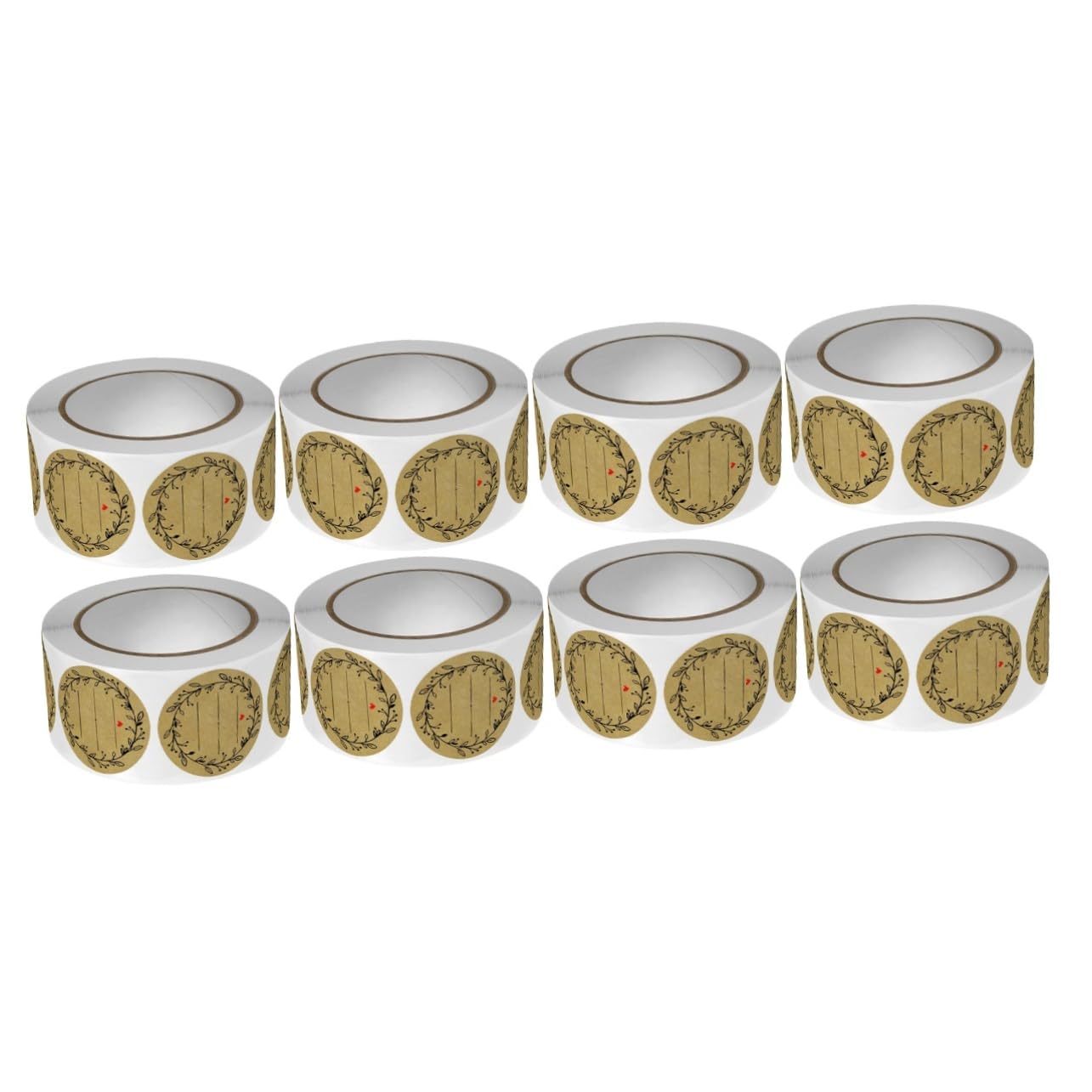 DOITOOL 4 Set Adesivi Sigillanti Rotondi Adesivi Decorativi Per Confezioni Etichette Per Dolci E Regali Facile Applicazione E Rimozione Residui Design Per Barattoli E Sacchetti 2 * 4