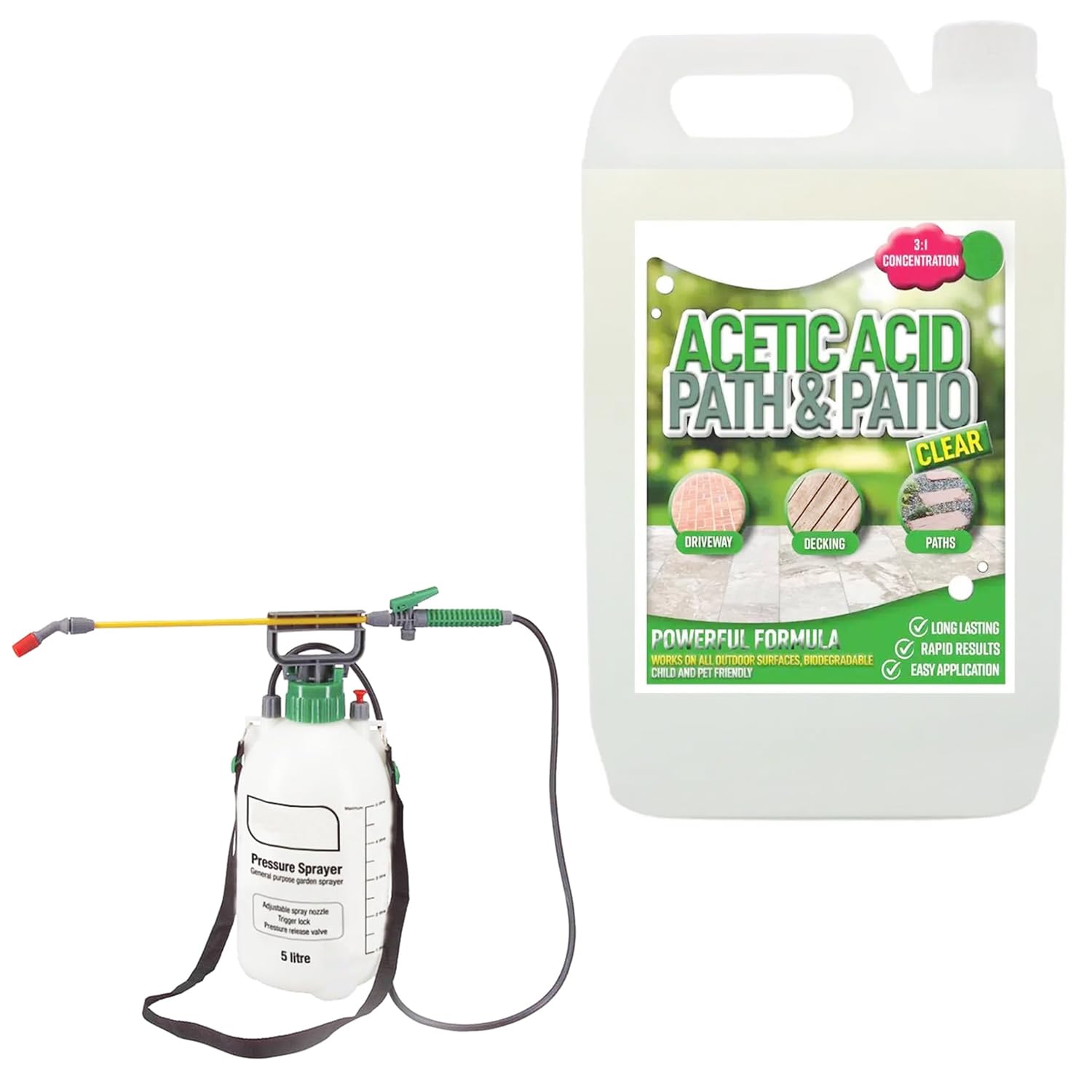 5 Litre Concentrated Acetic Acid Path & Patio Cleaner