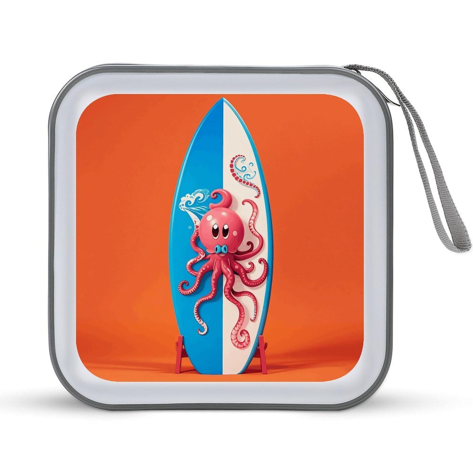 Étui CD/DVD 40 compartiments pieuvre moderne en plastique pour voyage - 8