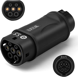 JULIK Typ 1 auf Typ 2 EV Ladeadapter bis 32A, SAE J1772 auf IEC 62196
