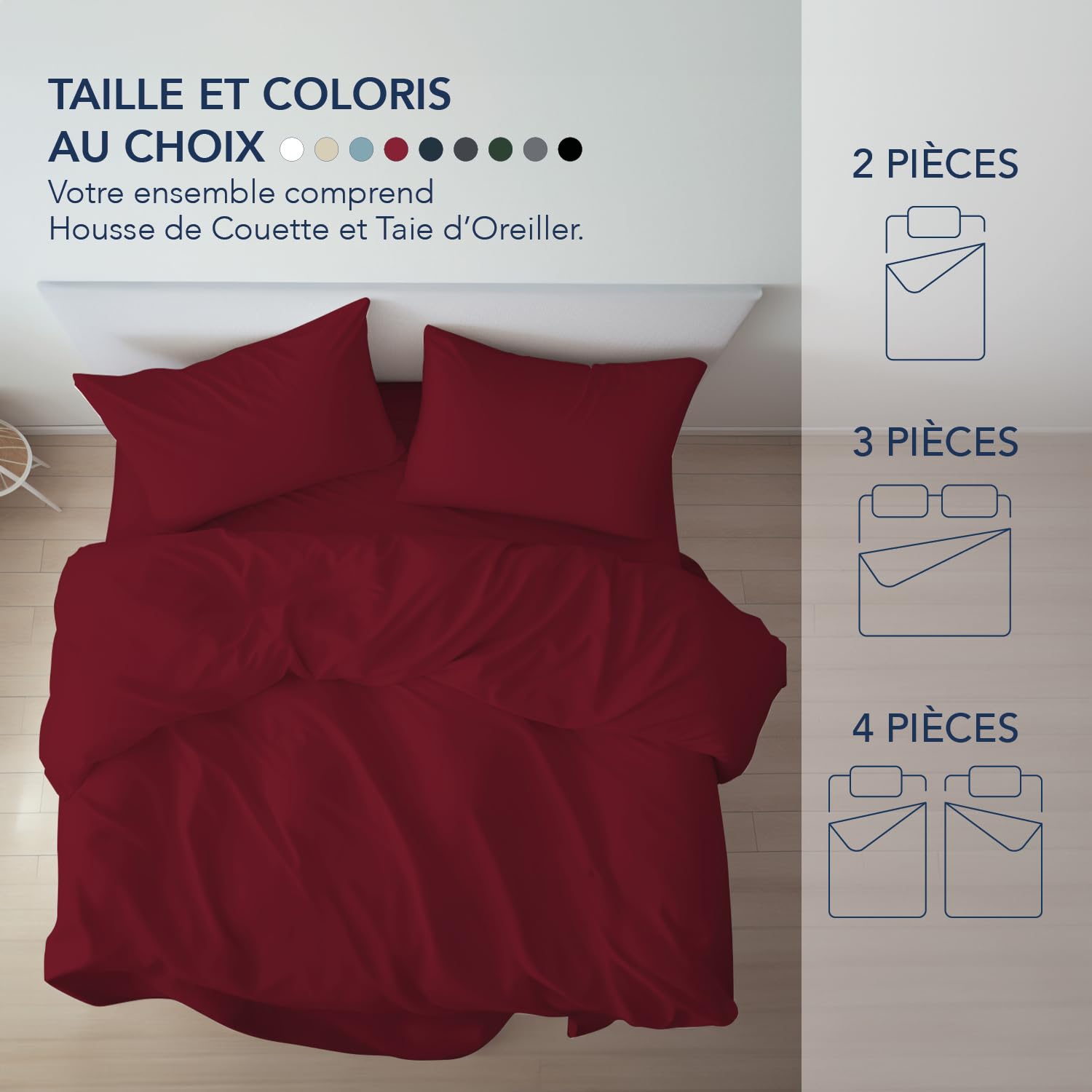 DREAMWAY Dekbed, 240 x 260 cm, getemperd, zachte microvezel, 300 g/m²