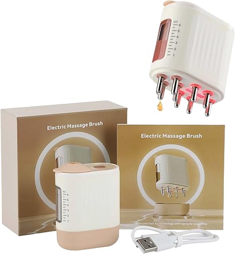 Opuscalp Viva - Masajeador avanzado para el cuidado del cuero cabelludo con terapia de luz roja, aplicador de aceite para el cabello de zarigüeya,