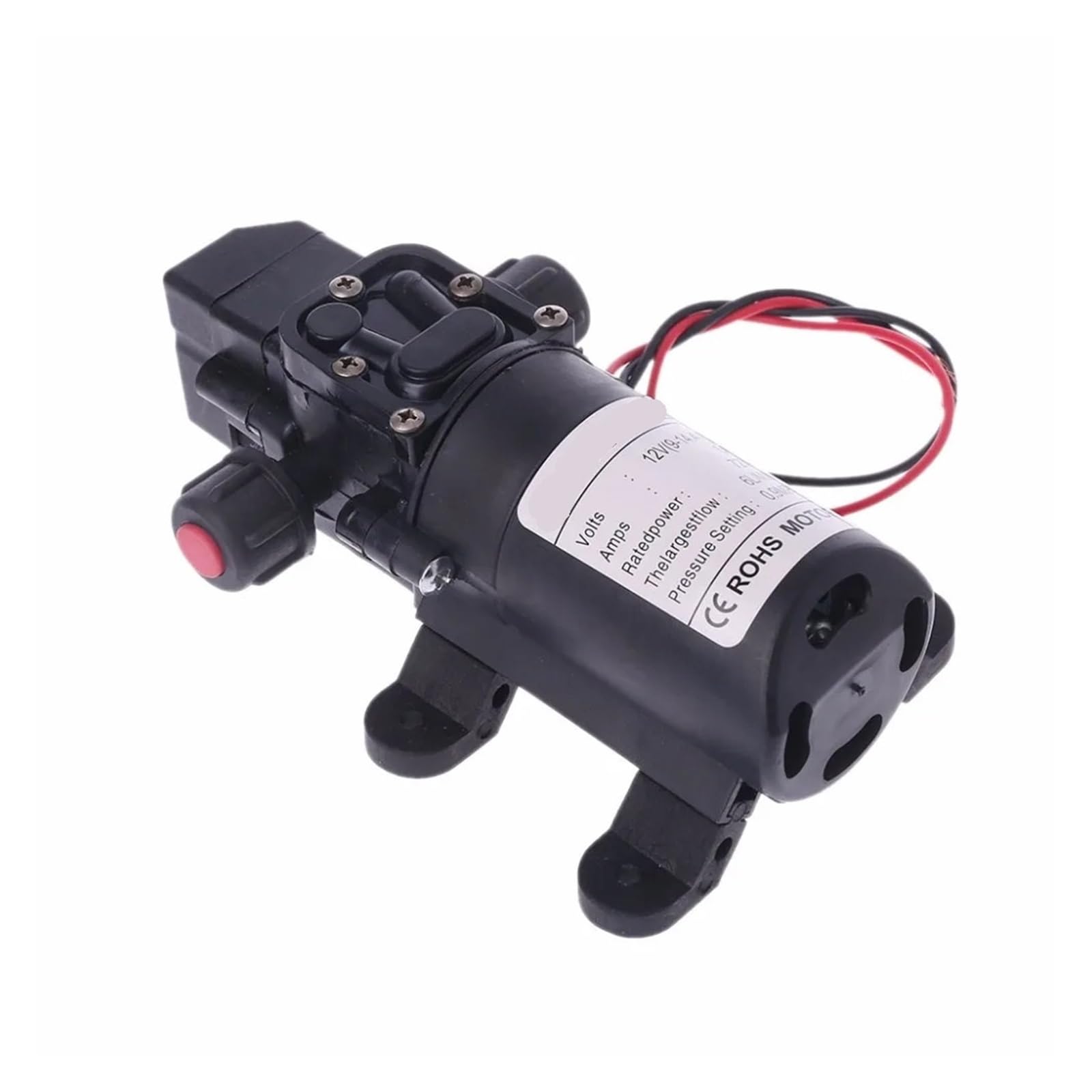 DC 12V 70W 130PSI 6L/Min Pompa Acqua Ad Alta Pressione Pompa Autoadescante A Membrana Pompa A Spruzzo Elettrica Agricola