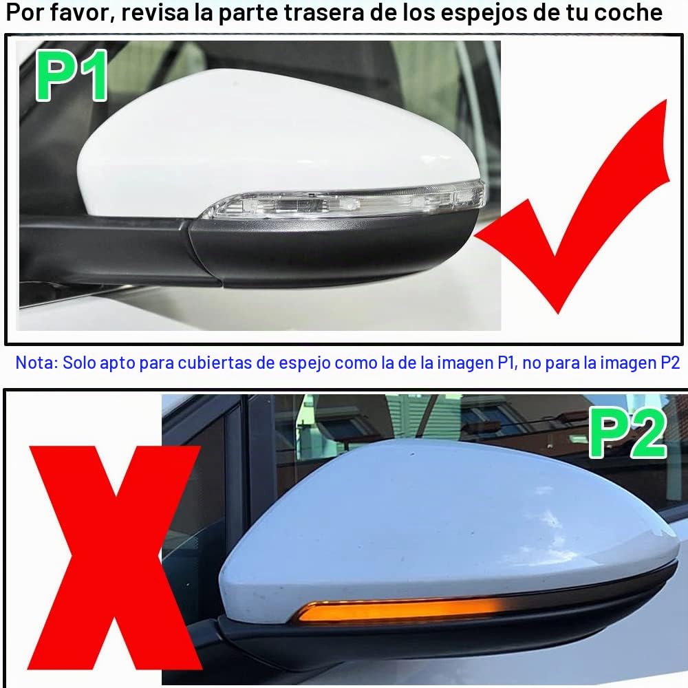 Carcasas para espejo retrovisor de coche para VW Golf 6 MK6 2009-2013