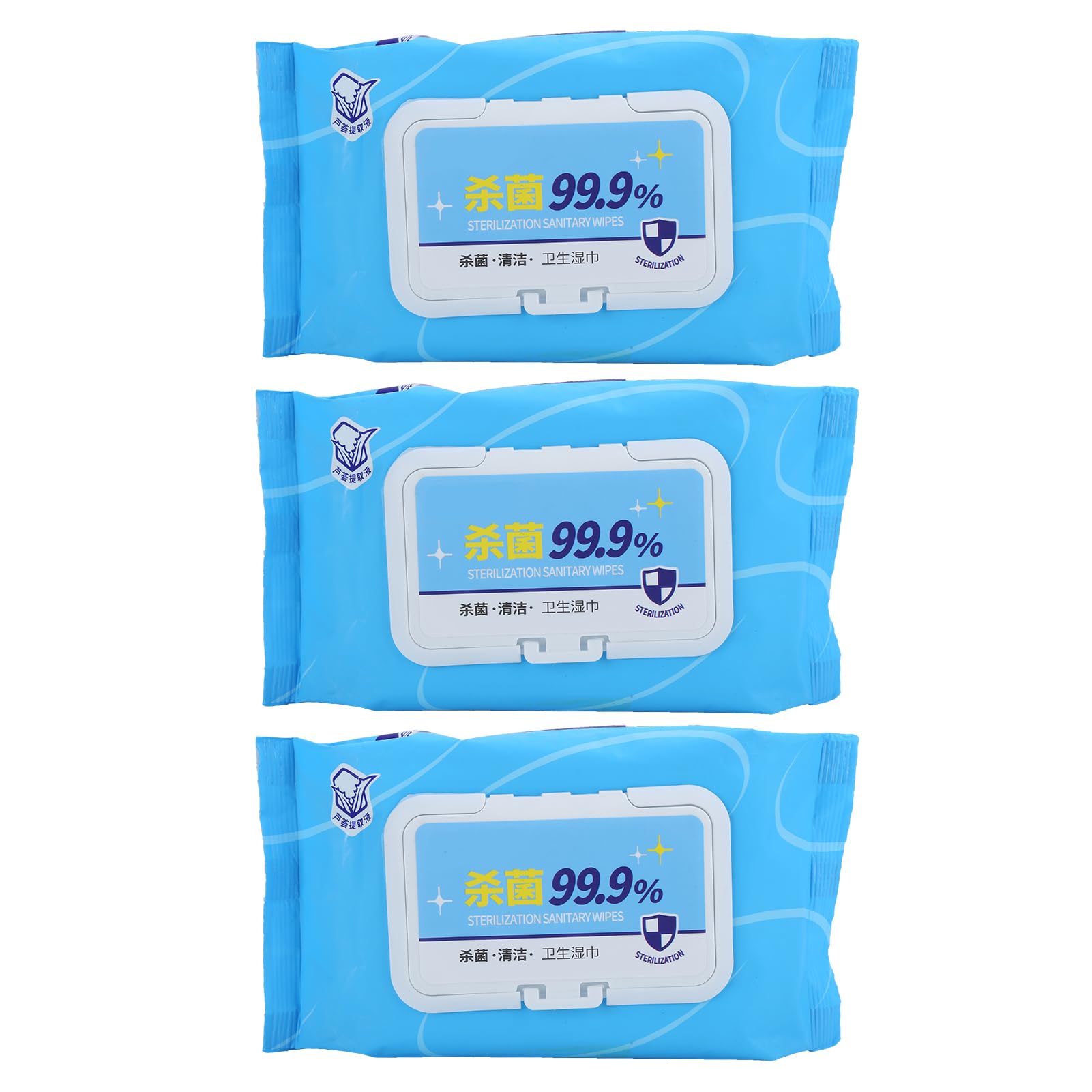 Salviette umidificate 3 sacchetti Salviette detergenti delicate Delicate sulla pelle Nessuna irritazione per le Pelle del viso Adulti Studenti Tasso di pulizia non tessuto del