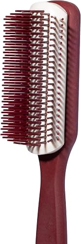Supreme Detangler Brush | Cushion Paddle Brush | All Hair Types | Matte Burgundy