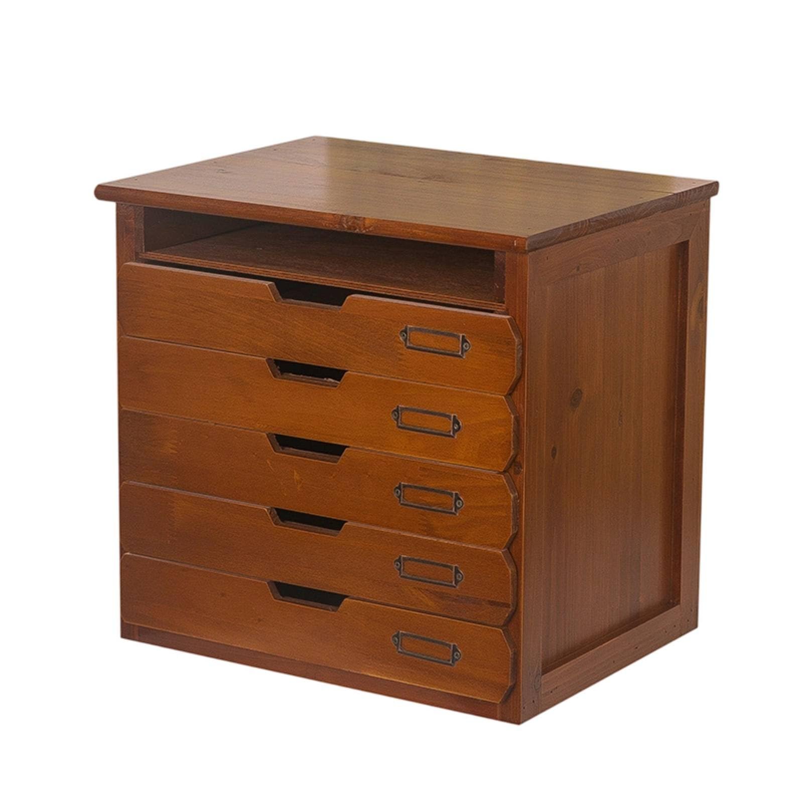 Gralara Scatola con Cassetti in Legno Multifunzione Portaoggetti in Legno con Cassetti Uso Ordinato Organizzazione Ufficio per Impiegati
