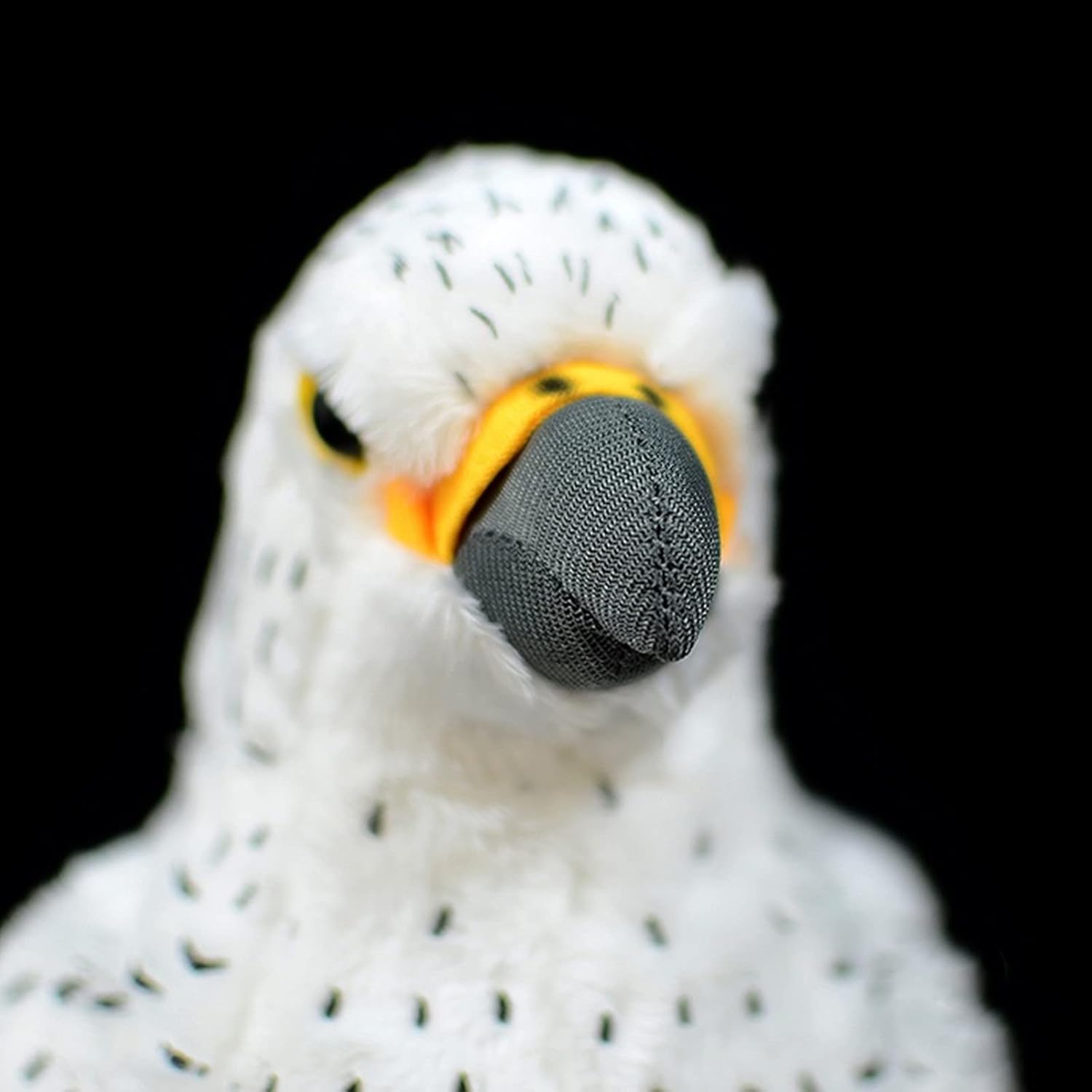 lilizzhoumax Spear Falcon Stuffed Animal,Simulation Bird Plush,Soft Plush, Girl Toys,Kawaii Gyrfalcon Gifts for Kids,Home Decor,White,H 10"