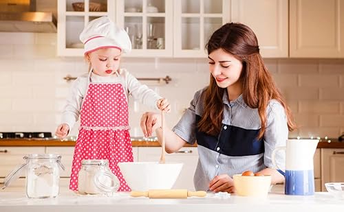 Kids Cooking Baking Set 17Pcs, Kids Chef Role Play Traje Set - Chef Hat e Correspondência Rosa Avent