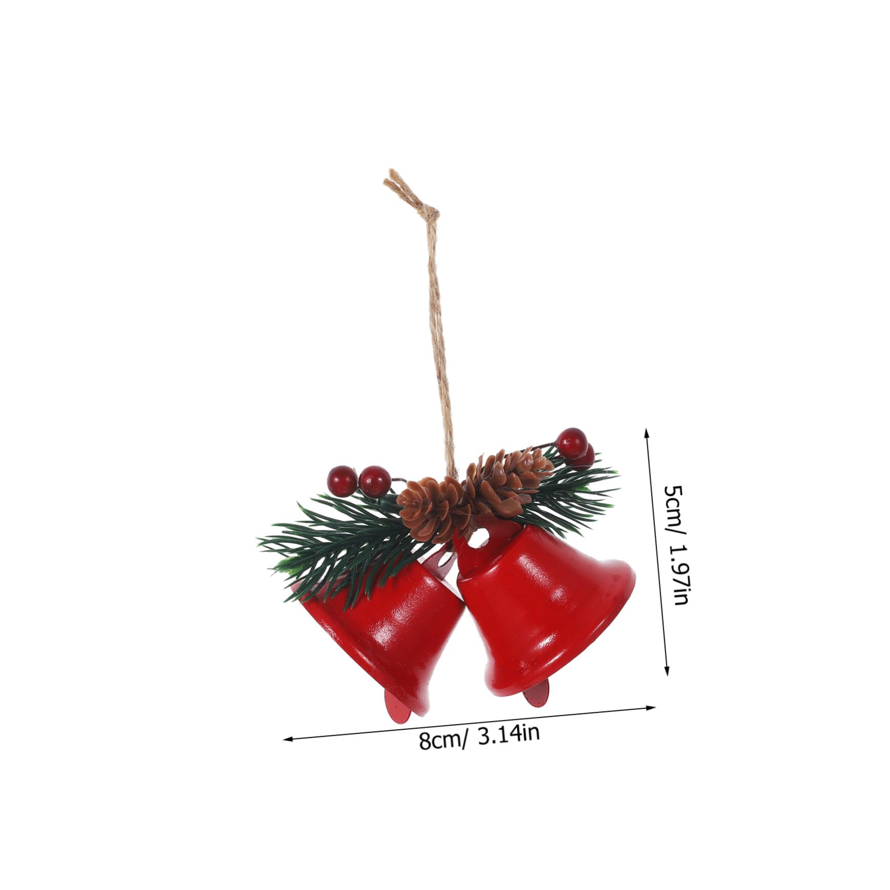6pezzi Campanella Di Natale Sospesa Decorazione Per Albero Di Natale Campana Natalizia Da Appendere Ornamento Per Albero Di Pendente Decorativo Per Festa