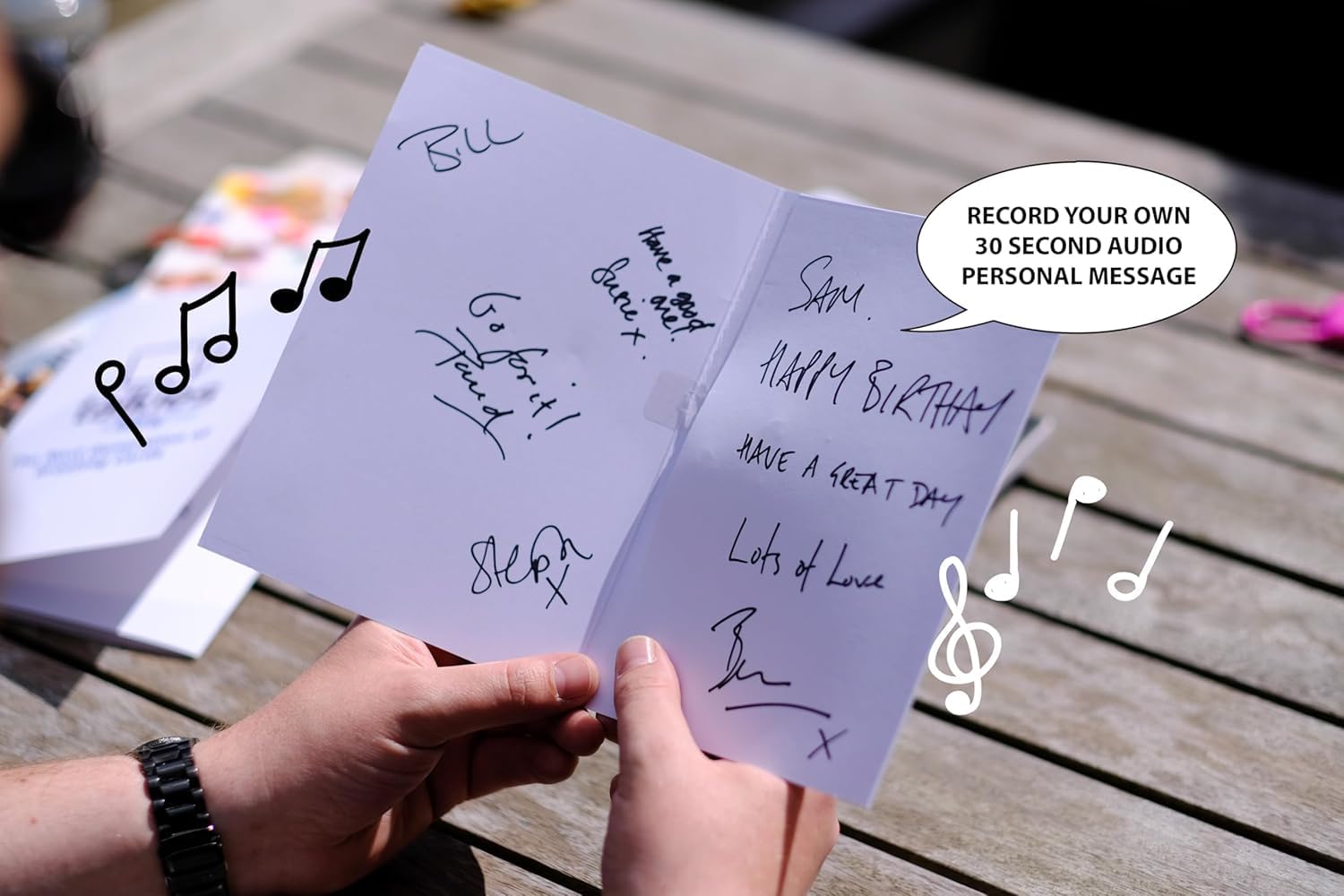 3 PACK. Personalized Audio Greeting Cards, A5 Size, 30 Second Recording, Perfect for unique make your own cards. - Image 8