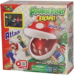 EPOCH Games Super Mario Piranha Plant Escape! Jogo de Tabuleiro com Ação para 4+ anos