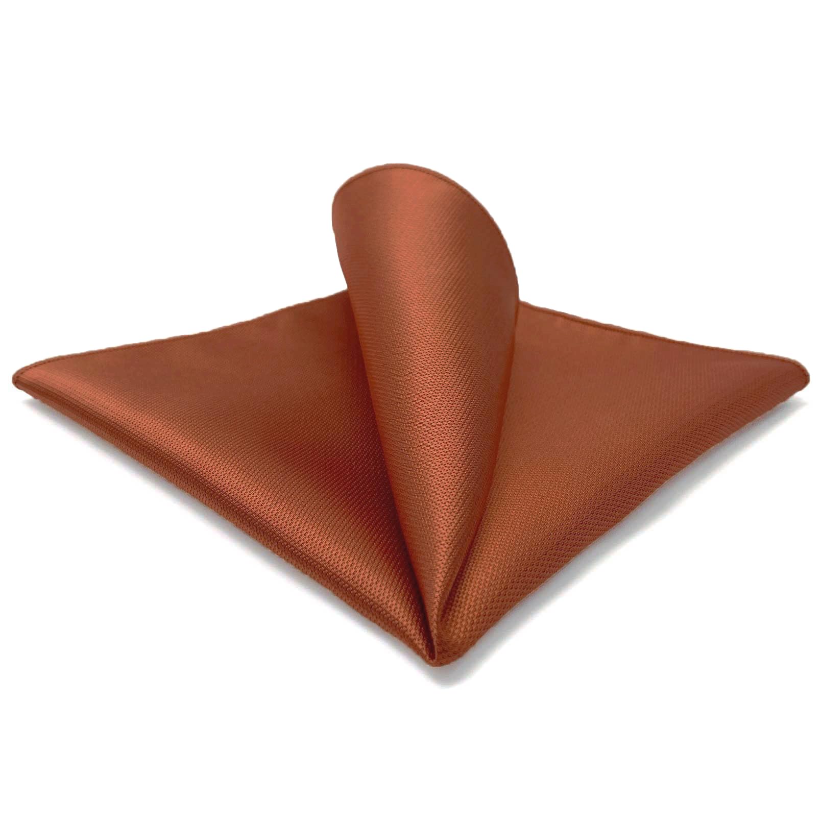 Corbatas para hombre, corbata de boda y gemelos naranja calabaza extra larga a juego bolsillo cuadrado, (12.6x12.6 Matching Pocket Square Only)