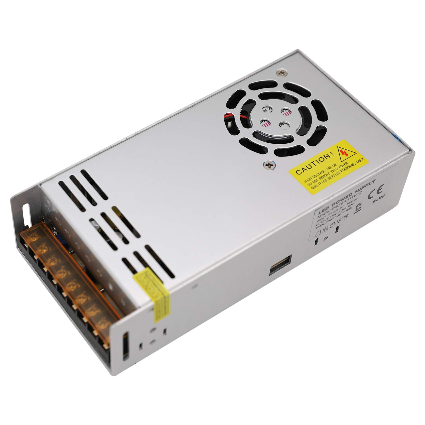 Daxpoo LED Strip Transformer 220V Volt 350W 12V Strip Power Supply Driver Bulb Adapter (PS350-DP12)