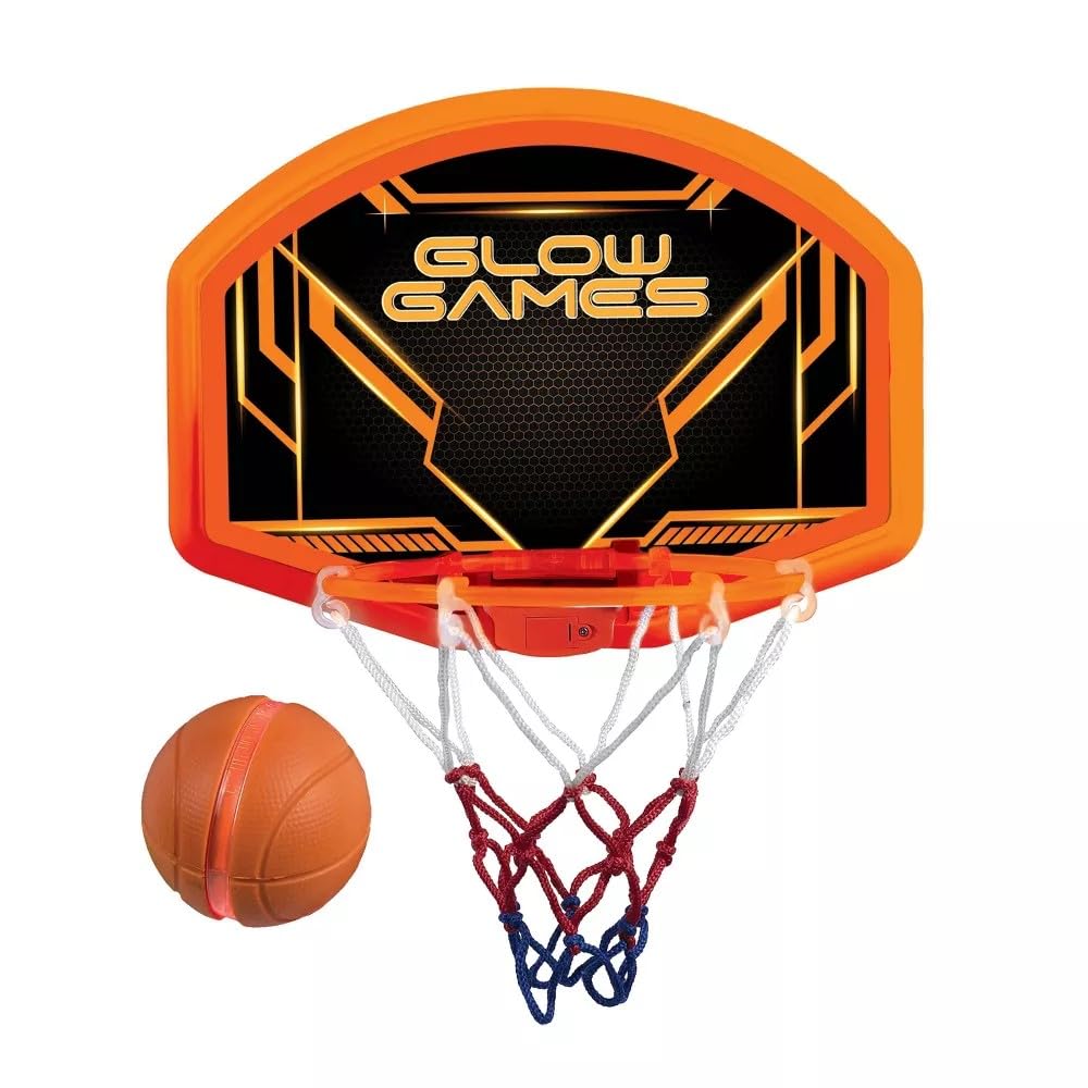 Big Time Toys Glow Games LED Basketball Game with Ball