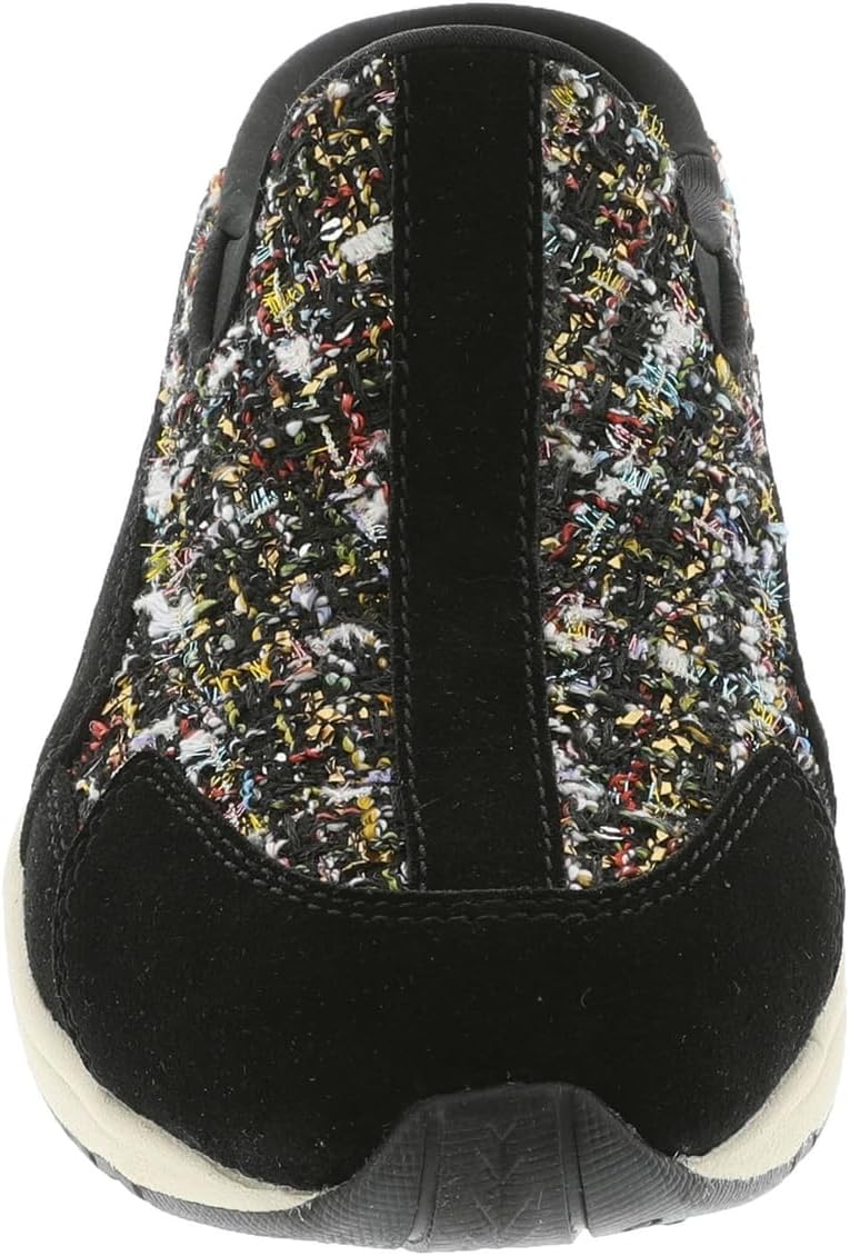 Easy Spirit Traveltime Women's Slip On, 5.5 B(M) US, Black-Tweed-Multi-Patent - Image 5
