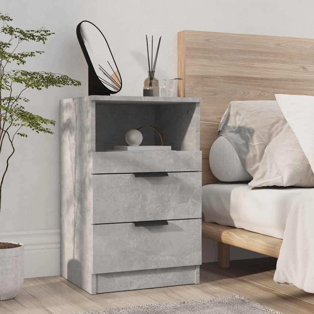 Table de Chevet Stable Résolvant le Manque de Place avec ses Tiroirs et sa Niche Ouverte